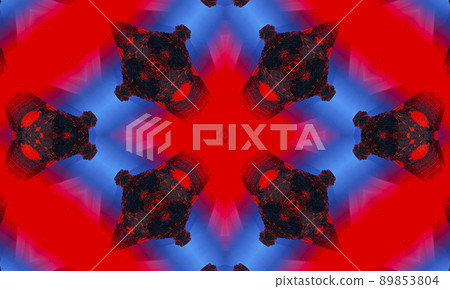Red color technology background, computer technology business background 89853804