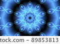 Round oval figure. Seamless pattern with circles. Abstract blue background. illustration. A good choice for the background display, website, flyers, brochures and presentations in a modern style 89853813
