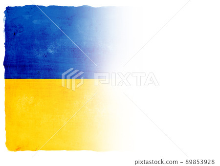 Ukrainian flag (white copy space on the right) Ukrainian flag (white copy space on the right) 89853928