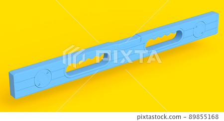 Building spirit level tool for repair and building on yellow monochrome Building spirit level tool for repair and building on yellow monochrome 89855168