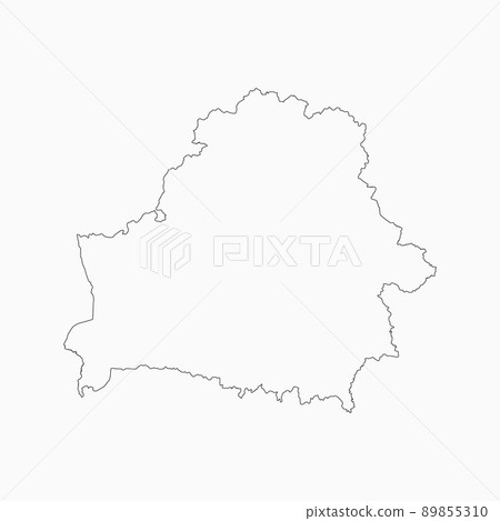 Vector outline map Belarus, template Europe country Vector outline map Belarus, template Europe country 89855310