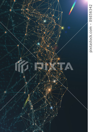 Abstract background of technology and science.3d illustration. 89856342