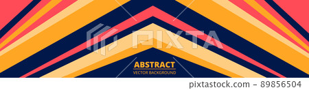 Vector abstract retro style banner design. 89856504