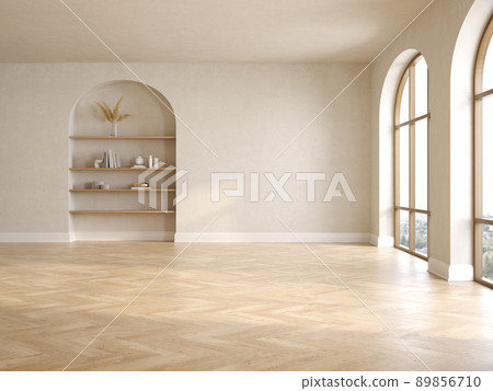 Empty interior room 3d illustration 89856710
