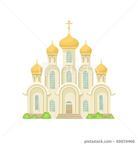 Vector illustration of the Orthodox Christian Church. A religious building. Vector illustration of the Orthodox Christian Church. A religious building. 89859466