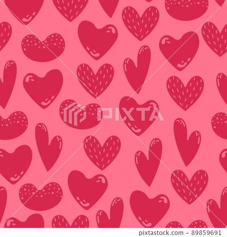 Vector seamless pattern with hearts for... - Stock Illustration ...