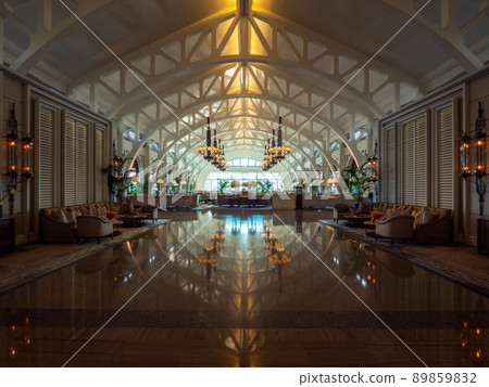 五星級酒店的豪華大堂 89859832