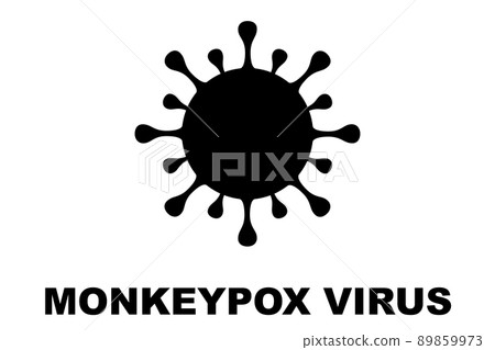 MONKEYPOX VIRUS. Monkeypox is a zoonotic viral disease that can infect nonhuman primates, rodents, and some other mammals. Virus design with text. Horizontal illustration. Viruela de los monos. MONKEYPOX VIRUS. Monkeypox is a zoonotic viral disease that can infect nonhuman primates, rodents, and some other mammals. Virus design with text. Horizontal illustration. Viruela de los monos. 89859973