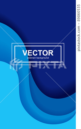 Dark blue vertical abstract design template backdrop. 89860535