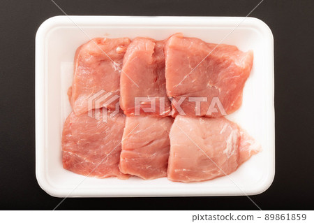 Black pork lean thigh meat for katsu (Miyagi prefecture) 89861859