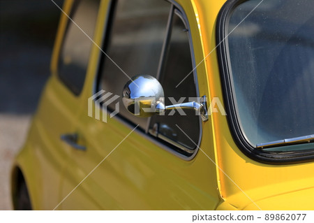 Image of a yellow Italian car Image of a yellow Italian car 89862077