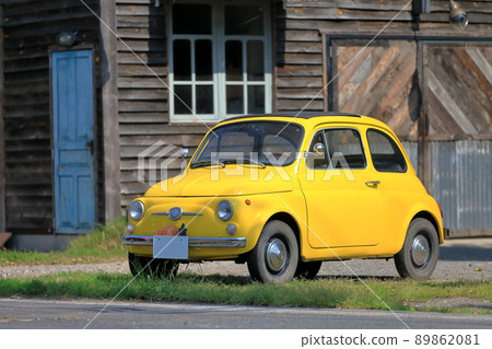 Image of a yellow Italian car Image of a yellow Italian car 89862081