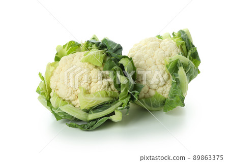 Fresh tasty cauliflower isolated on white background Fresh tasty cauliflower isolated on white background 89863375