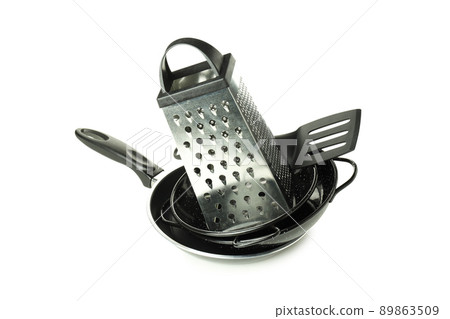 Different kitchen utensil isolated on white background 89863509