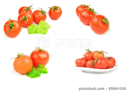 Set of cherry isolated on a white cutout 89864100