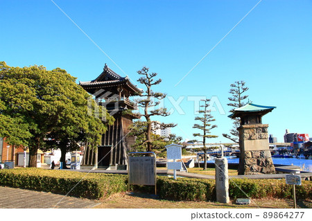 Scenery of Miya-no-Watashi Park in Nagoya City Scenery of Miya-no-Watashi Park in Nagoya City 89864277