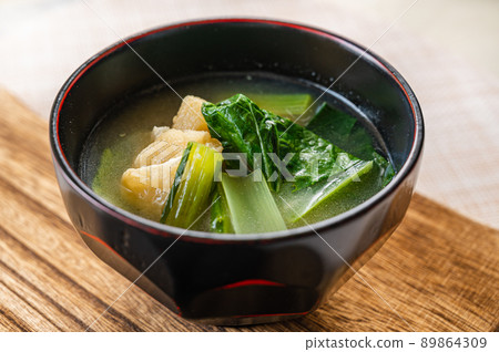 日本芥末菠菜炒味噌湯 日本芥末菠菜炒味噌湯 89864309