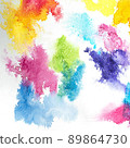 abstract colorful backround. Bright watercolor splash on white 89864730
