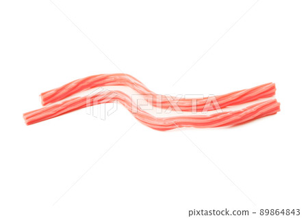 Tasty gummy candies isolated on white background Tasty gummy candies isolated on white background 89864843