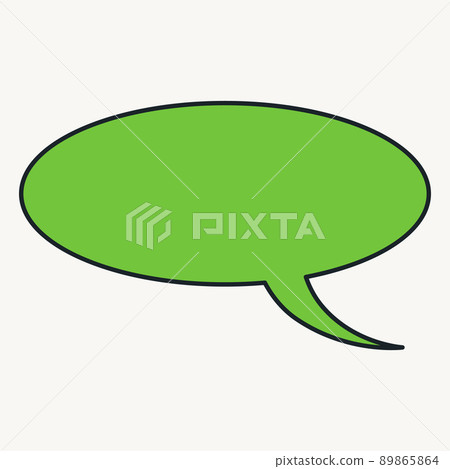 Cartoon vector funny cute Comic characters, speach bubble. 89865864