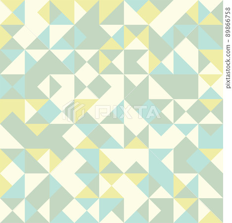 Abstract geometric seamless pattern. Triangle graphic design background. Colorful mosaic vector, creative style retro colors digital wallpaper. 89866758