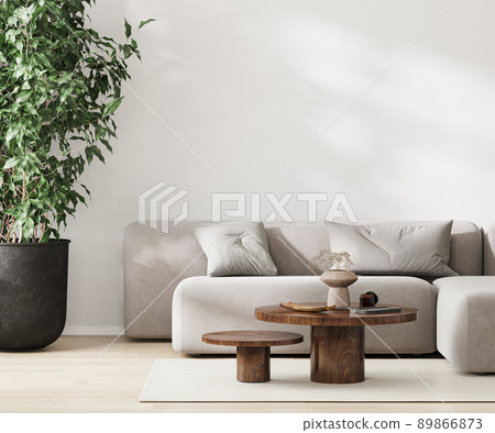 modern living room with sofa and coffee table, 3d rendering modern living room with sofa and coffee table, 3d rendering 89866873