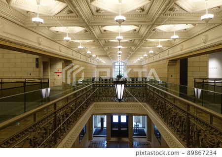 Retro building entrance hall 89867234