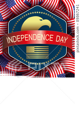 Best banner with polygonal frame and USA flag, the national symbol of America Best banner with polygonal frame and USA flag, the national symbol of America 89867241