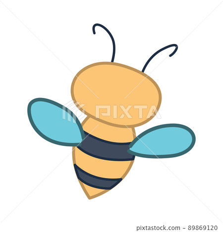 clip art of bee with cartoon design 89869120