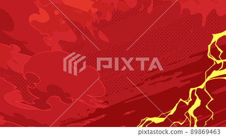 Anime style_lightning effect background_red_16: 9 Anime style_lightning effect background_red_16: 9 89869463