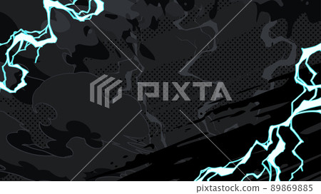 動漫風格_閃電效果 background_black_16: 9 動漫風格_閃電效果 background_black_16: 9 89869885