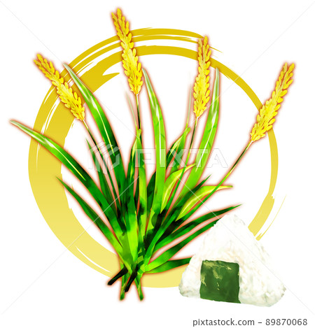 飯糰和稻田 89870068