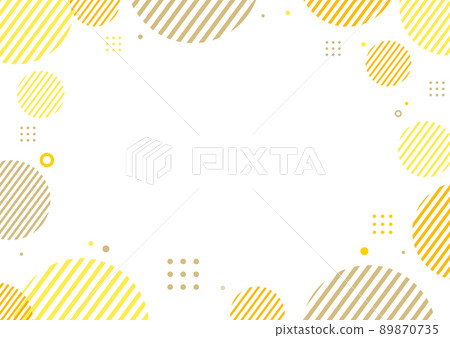 Background material for yellow polka dot geometric pattern 89870735