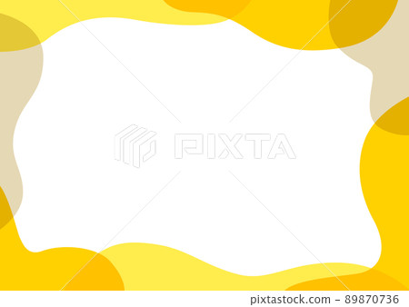 黃色波浪幾何圖案背景素材 89870736