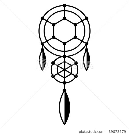 Dream Catcher Icon. Line Style Vector Illustration Stock Vector -  Illustration of catcher, vector: 247654955