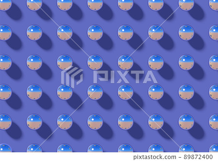 3D balls over violet background. Abstract texture with the grid of spheres for presentation or tech backdrop 89872400