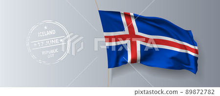 Iceland republic day greeting card, banner with template text vector illustration Iceland republic day greeting card, banner with template text vector illustration 89872782