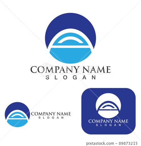 Bridge Logo Template vector icon 89873215