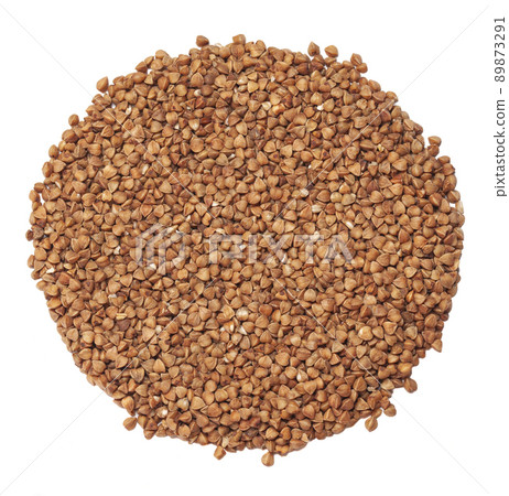 Buckwheat isolated on white background,top view 89873291