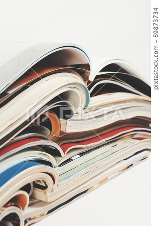 Fashion articles and catalog design over white background. 89873734