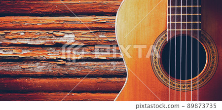 Musical design with acoustic guitar Musical design with acoustic guitar 89873735