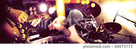 Live rock music and jazz music background. Live rock music and jazz music background. 89873771