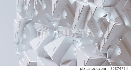 white bright light triangle geometric shape technology computer surface 3d render illustration white bright light triangle geometric shape technology computer surface 3d render illustration 89874714