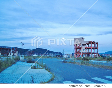 黃昏的南三陸町靜川區東日本大地震的回憶（2012） 89874890