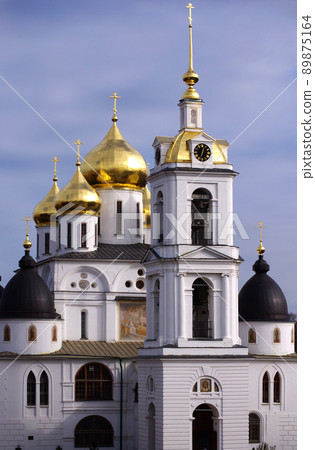 Cathedral of the assumption of the blessed virgin Mary in the Dmitrov Kremlin. Cathedral of the assumption of the blessed virgin Mary in the Dmitrov Kremlin. 89875164