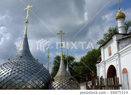 The domes of the Orthodox Church, removed during the restoration. The domes of the Orthodox Church, removed during the restoration. 89875314