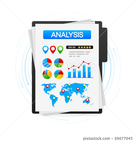 Analysis, great design for any purposes. Vector illustration, cartoon character 89877045