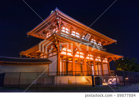 Suzakumon Gate-Night View- (Japan-Nara Prefecture) Suzakumon Gate-Night View- (Japan-Nara Prefecture) 89877884