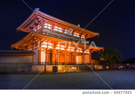 Suzakumon Gate-Night View- (Japan-Nara Prefecture) 89877885