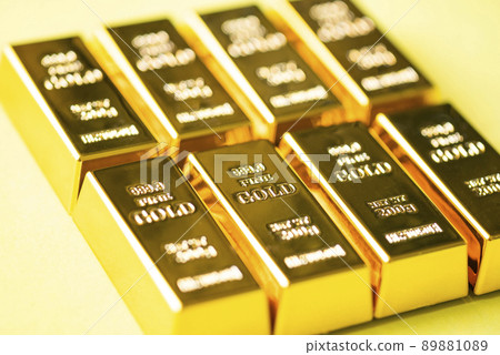 Gold bars on yellow background, gold bars financial business economy concepts, wealth and reserve success in business and finance Gold bars on yellow background, gold bars financial business economy concepts, wealth and reserve success in business and finance 89881089